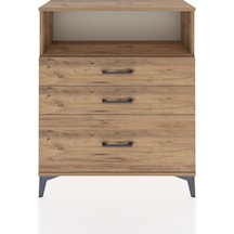 Arges Şifonyer Tek Raflı 3 Çekmeceli 88x30x106 Çam-çam Çam