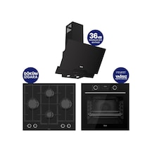 Fryart XE63CS-LN385-D063SA Siyah Chef Edition 3'lü Ankastre Set