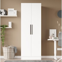 Robin Home Lukas 2 Kapaklı Gardırop Elbise Dolabı Beyaz