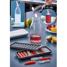 Pratik Çubuk Şeklinde Kokteyl Sunum Buz Kalıbı Buzluk Çubuk Buz Kalıbı Ergonomik 11 Hazneli