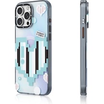 İphone 15 Pro Max Uyumlu Kılıf Magsafe Şarj Özellikli Youngkit Love Serisi Kapak Yeşil Yeşil