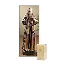 Needzo Plc 20,3 Cm Yapay Reçine Saint St Padre Pio Pius Heykel Figür Yazı Masası