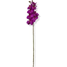 Yapay Tek Dal Mor Lüx Orkide 95 Cm