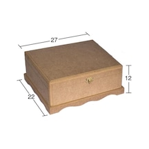 Ahşap Bazalı Kutu Ku249