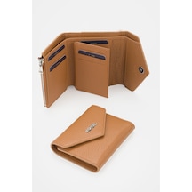 Fossil %100 Hakiki Deri El Portföyü Kartlık Camel