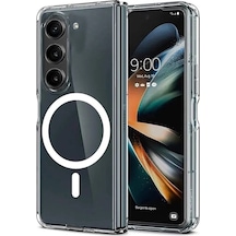 Mey İthalat Samsung Uyumlu Galaxy Z Fold 6 Kılıf Magneticsafe Şeffaf Silikon - Şeffaf