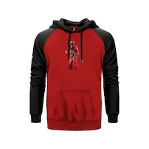 Gta Robber In Red Suit Man Kırmızı Renk Reglan Kol Sweatshirt Kırmızı