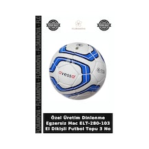 Özel Üretim Dinlenme Egzersiz Mac Elt-280-103 El Dikişli Futbol Topu 3 No Çok Renkli