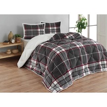 Merinos Comforter Çift Kişilik Yorgan Seti - Anna Gri