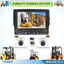 Forklift Kamera Sistemi Reach Truck 2 Dome Kameralı 7 İnç Monitö