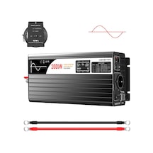 Tr 2000 W Saf Sinüs İnvertör, Lcd Ekran, Dc 48 V, Ac 230 V 50 Hz Güneş Enerjisi Dönüştürücü, Ev, Araba İçin