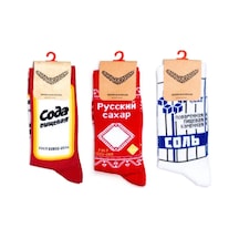 Booomerangs Bmrngs Gıda Soda Tuz Şeker Çorap Seti 135641621 Kırmızı