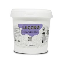 Laçoko Kova Şekersiz Katkısız Glutensiz Vegan Doğal Badem Ezmesi 1 KG