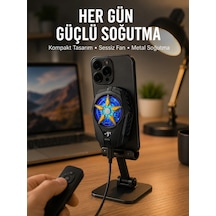 Cep Telefonu Radyatörü Type-c, 2 Vitesli, Sessiz Soğutma Fanı Yeni Nesil Diğer
