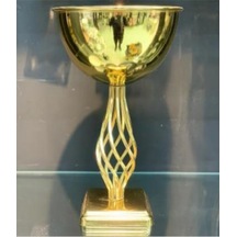 Vz-30 Burgulu Saksı Gold 35 Cm Boy 26 Cm Çap Dekoratif Modern Şık Saksı Altın