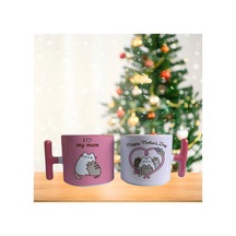 Anneler Günü Pusheen Kupa Bardak Tek Adet 022 Çok Renkli