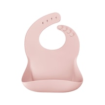 Silikon Basıcs Mama Önlüğü Pinky Pink 3 Adet
