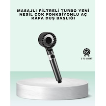 Hubrendy Tekno Aç Kapa Tuşlu Filtreli Duş Başlığı Yeni Nesil Tasarım Diğer