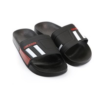 Gezer Yazlık Erkek Terlik Siyah-beyaz