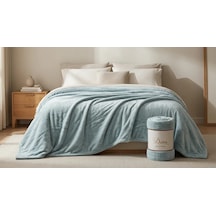 Daisy Super Soft Battaniye Çift Kişilik 200x220 Mavi