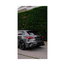 2025+ Audi A3 S-line Arka Difüzör Piano Black Abs Spor Görünüm Uyumlu Difüzör