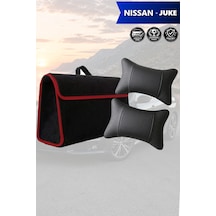 Nissan Juke Uyumlu Siyah Renk Koltuk Yastığı Bagaj Çantası Lüks Model
