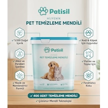 Patisil Evcil Hayvan Tüy Ve Pati Temizleme Mendili 400'lü Kova