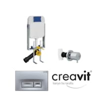 Creavit Gr5001 Asma Klozet Gömme Rezervuarı 3 Lü Set
