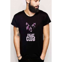 Fight Club Smoky Baskılı Siyah Erkek Tshirt