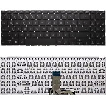 Siyah-ışıksız, Notebook Klavye - Asus X509ua-ej245t, X509ua-ej246t Muadili İle Uyumlu