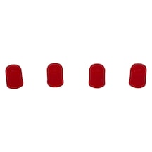 4 Adet Kırmızı Oto Lastik Sibop Kapağı