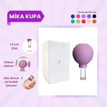 Silikon Vakumlu Mika Yüz Masaj Kupası No:1 Mor Çok Renkli
