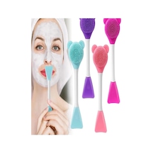 Lexroo 3 In 1 Ayıcık Silikon Maske Sürme Peeling Ve Temizleme Firçası Silikon Maske Spatulası
