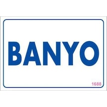 Banyo Uyarı Levhası 17,5x25 Kod:1688 - Elwm-292181