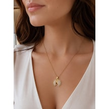 Güneş Kolye Gold Renk