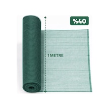 %40 Gölgelik File 1 Metre X 80 Metre Bahçe Gizleme Ağı Bahçe Çit Örtüsü Meyve Ağacı Örtüsü Yeşil