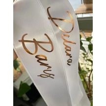 Gelin Damat Isimli Tören Takı Kurdelesi 2 Adet B-40