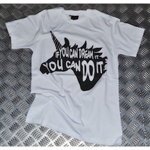 Stoned&Fame Unıcorn Baskılı T-shirt Beyaz