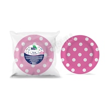 5 Adet Kbr Party Kağıt Tabak 22 Cm Pembe 8'li Çok Renkli