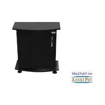 Kanki Pet 50 Cm MDF Bombeli Akvaryum Sehpa Siyah 50x27x67 Cm