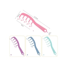 Sones 10 Adet Z Şeklinde Saç Tarağı Taşınabilir Saç Şekillendirme Aleti Mor