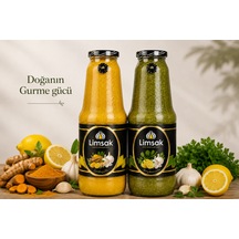 Limsak Gurme Karışımları Maydanozlu & Zerdeçallı Fermente Limon Sarımsak Kürü 1+1 Lt