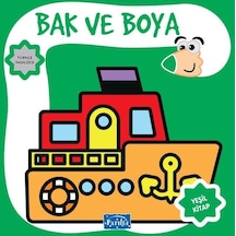 Bak ve Boya - Yeşil Kitap- Parıltı Yayınları