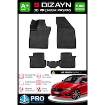 S-dizayn Fiat Egea Hb 3d Pro Havuzlu Paspas 2015 Üzeri A+ Kalite