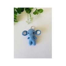 Adenya Sepeti Amigurumi Fil Anahtarlık Mavi