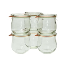 Weck 746 1/5 Litre Tulip Jar, 12,5 Oz Set 6 Diğer