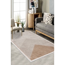 West Home Makinede Yıkanabilir Kaymaz Taban Leke Tutmaz Salon Halısı Mutfak Halısı Ve Yolluk Wh 586 Sand