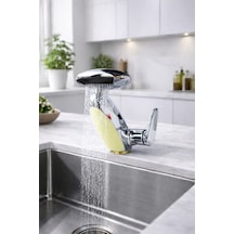 Led Işıklı Penguen Lavabo Bataryası - Uzatılabilir Spiralli Şelale Akışlı Krom Banyo Musluğu Diğer