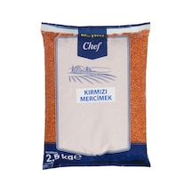 Metro Chef Kırmızı Mercimek 2,5 Kg - Yerli Üretim, Çorbalık Bakliyat Tarı