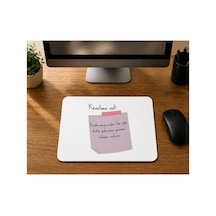 Kendime Not Kaldıramayacağım Tek Yük Baskılı Mousepad Bilgisayar Altlığı